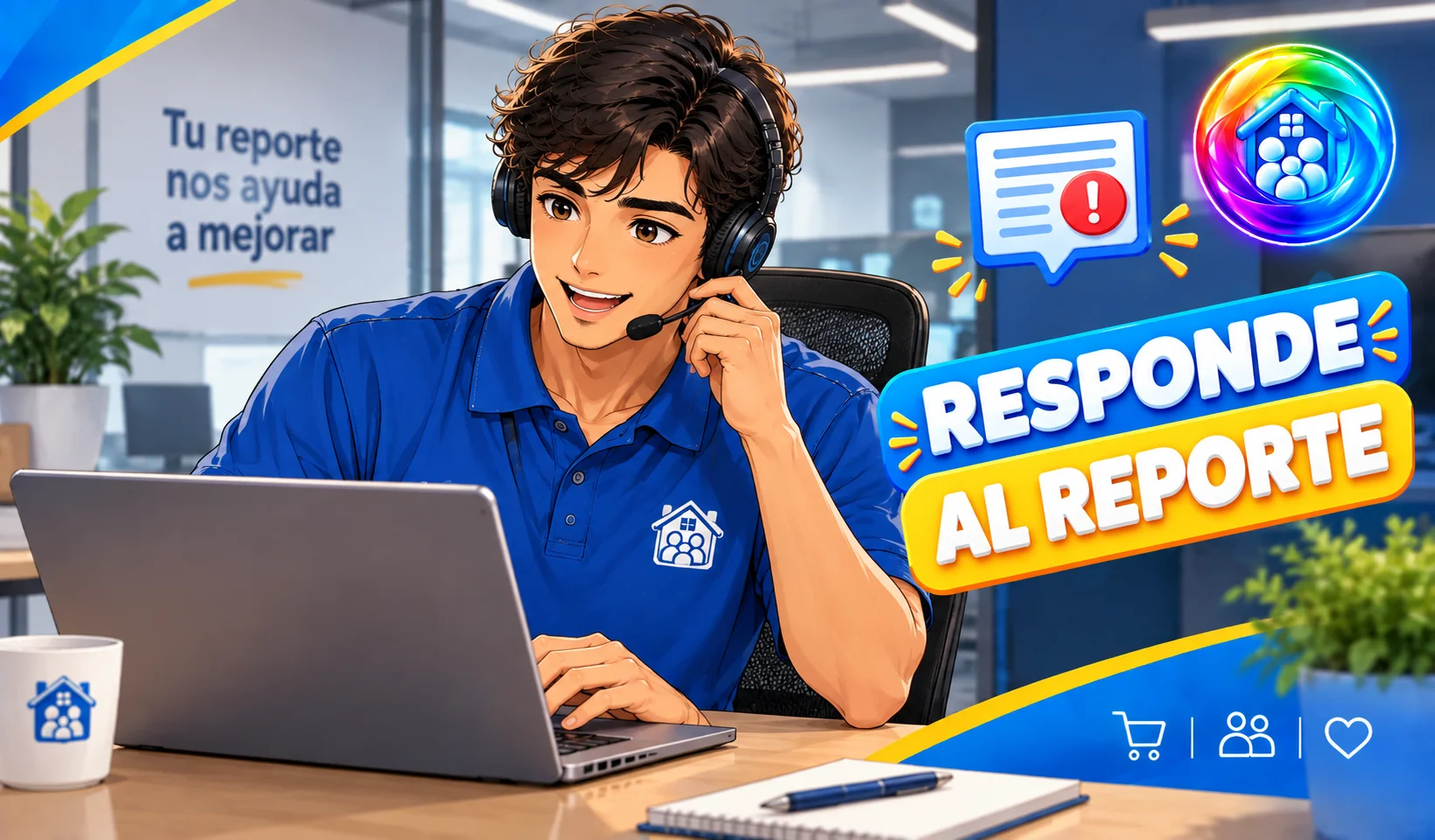 Persona leyendo una respuesta en su teléfono